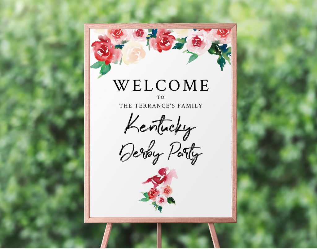 kentucky derby welcome sign