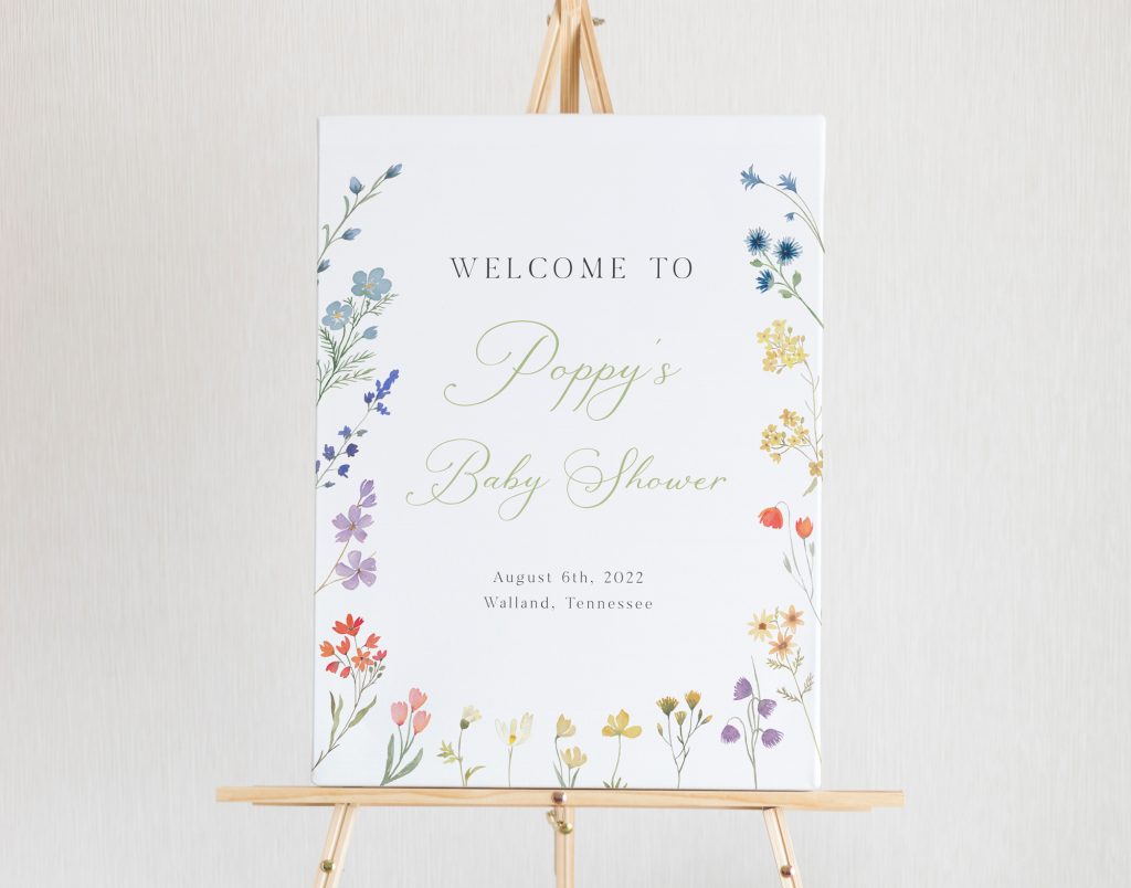 WILDFLOWER WELCOME SIGN