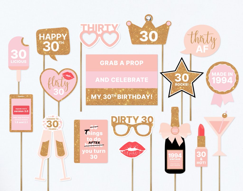 30th Birthday 1994 Blush Pink