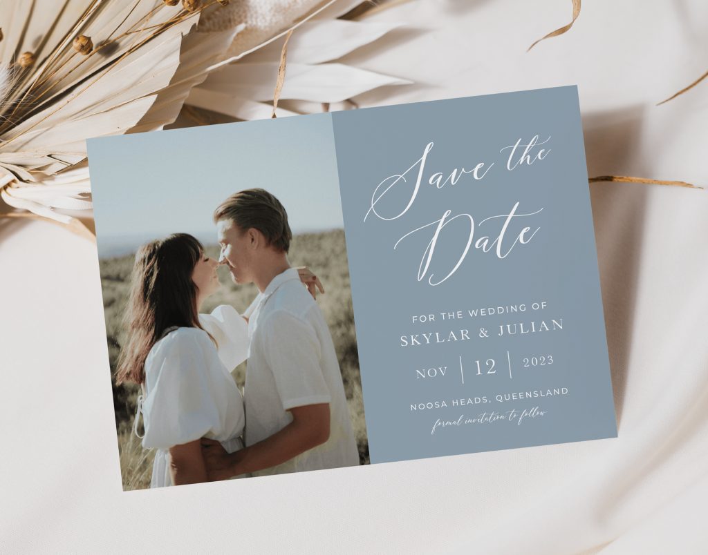 DUSTY SAVE THE DATE PHOTO CARD